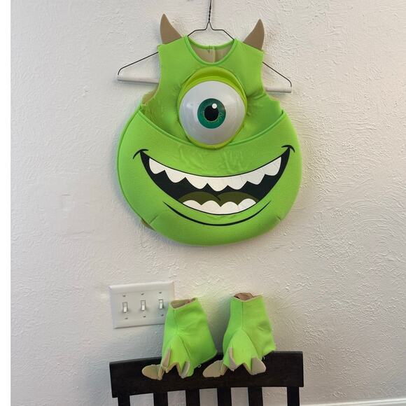Disney Monsters Inc Mike Wazowski Halloween Costume Size Up to 4t READ - Picture 1 of 5